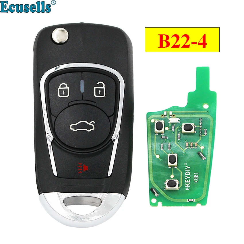 

KEYDIY B series B22-4 3+1 button universal KD remote control for KD200 KD900 KD900+ URG200 KD-X2 mini KD for KIA style