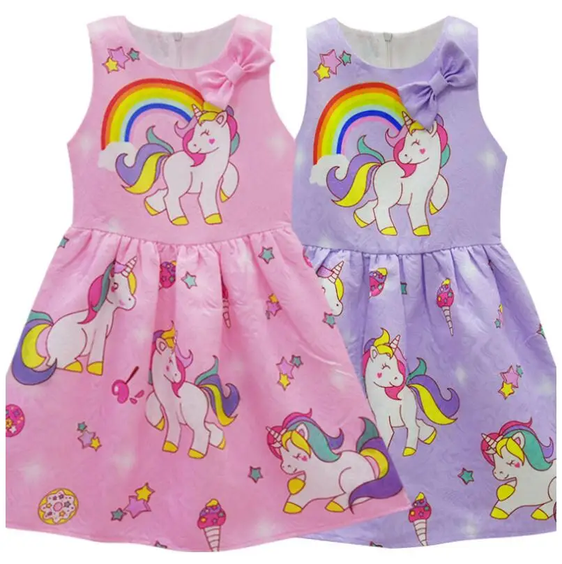 

Baby Girls Dress Unicorn Costumes for Kids Children Party Dresses Clothes kids Princess Dresses unicornio