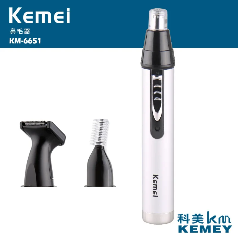 Kemei 3 в 1 Электрический бритья волос в носу триммер для стрижки бритвы ухо волосы борода брови триммер для бороды бакенбарды Hairclipper бритву
