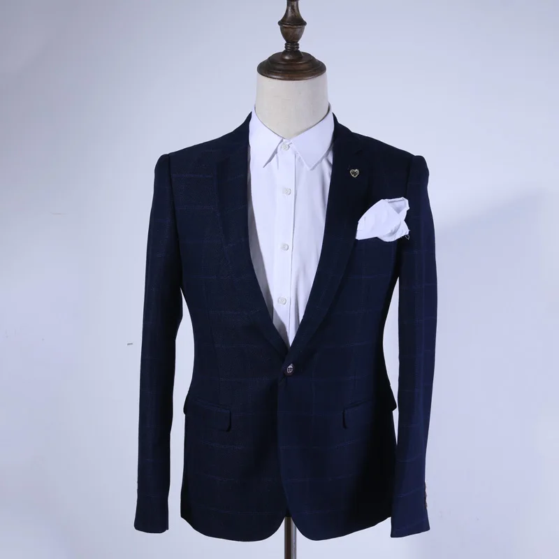 Buy Men Suit Jacket Menstweed Navy Wool Suit Jacket