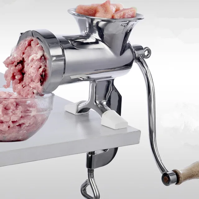 304 Stainless Steel Manual Meat Grinder 10 Size Vegetable Nuts