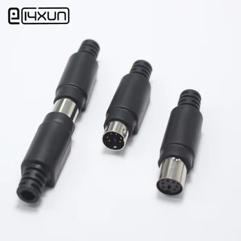 

1set PLC 6 Pin Male Female Plug jack MD6 S Terminal Connector Welded Mini 6P Signal Socket Large Keyboard Adapter