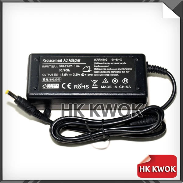 AC Laptop Charger Power Adapter Replacement 18.5V 3.5A 4.8*1.7mm 65W For HP Compaq 6720s 500 510 520 530 540 550 620 625 G3000 AC Laptop Charger Power Adapter Replacement 18.5V 3.5A 4.8*1.7mm 65W For HP Compaq 6720s 500 510 520 530 540 550 620 625 G3000