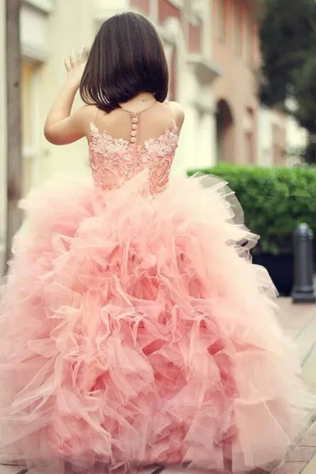 Г., новые брендовые Платья с цветочным узором для девочек бальное платье принцессы, праздничное платье для причастия на свадьбу, детское платье для маленьких девочек