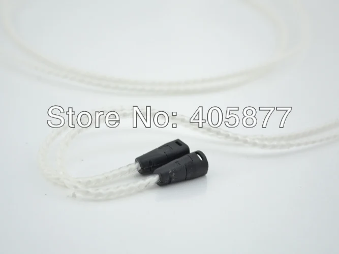 High quality silver plated headphone cable for IE8 IE80 headphone audio cable 1M