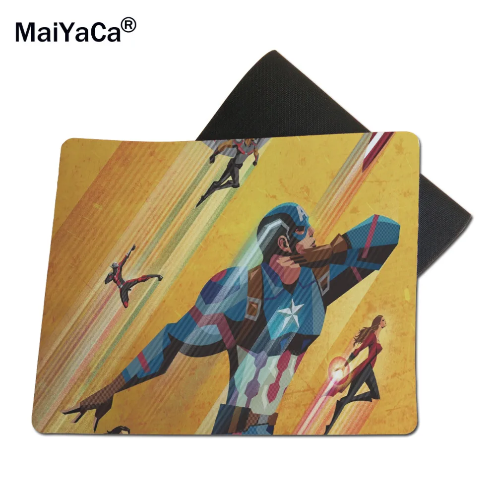 

MaiYaCa Captain America Mouse Pad Fashion Computer Notebook Gaming Mice Mat 18*22cm and 25*29cm Mouse Mats