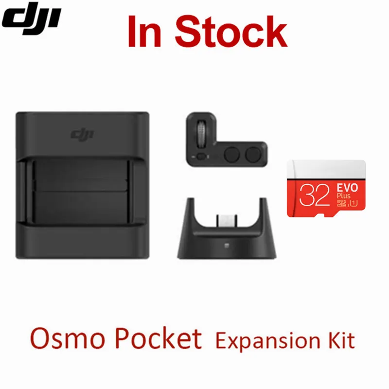 

Original DJI Osmo Pocket Expansion Kit with 32GB MicroSD Card Wireless Module Mount Controller Wheel for OSMO Pocket Accessories