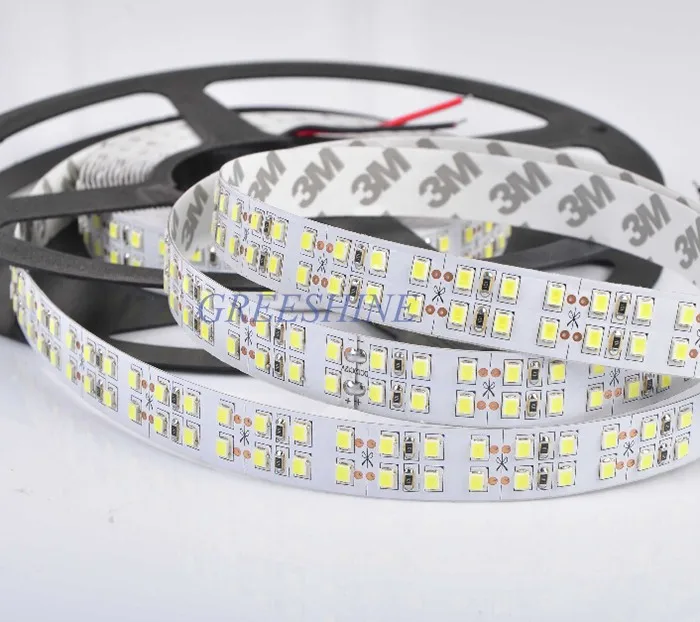 4800lm/M Супер яркий 36 Вт SMD 2835 Светодиодные ленты Light 240 светодиодов белый день белый теплый white15mm pcb двойной линия 5 м DC24V Бесплатная доставка