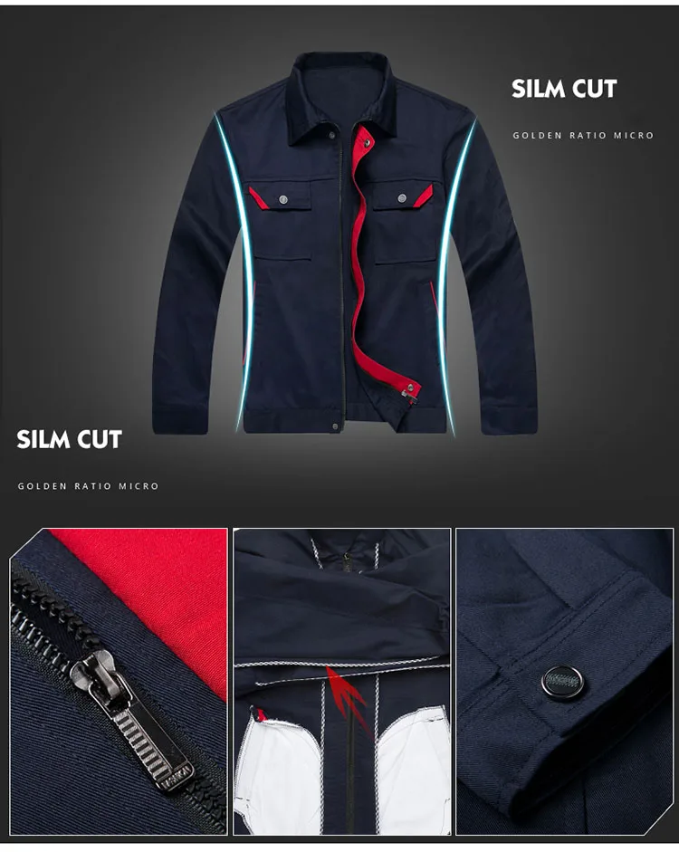 Work Clothing Sets Jacket & Pants Men Women Long sleeve Working clothes Factory Workshop Workers uniforms Auto repair Plus Size (18)