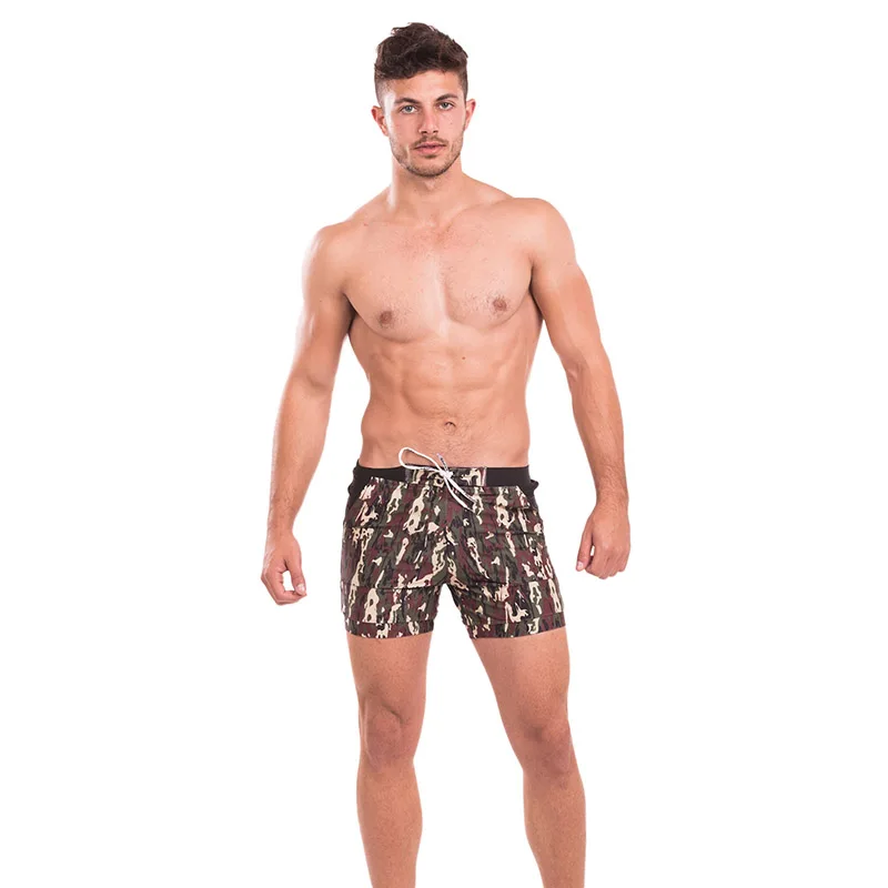 Taddlee Brand Sexy Men's Swimwear Swimsuits Camo with Pockets Board Shorts Swim Boxer Briefs Bikini Beach Trunks Bathing Suits