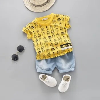 

Baby Boy Girl Summer Clothes Set 2019 New Cute Short Sleeve T shirt Suit Children Clothing Boys Outfit
