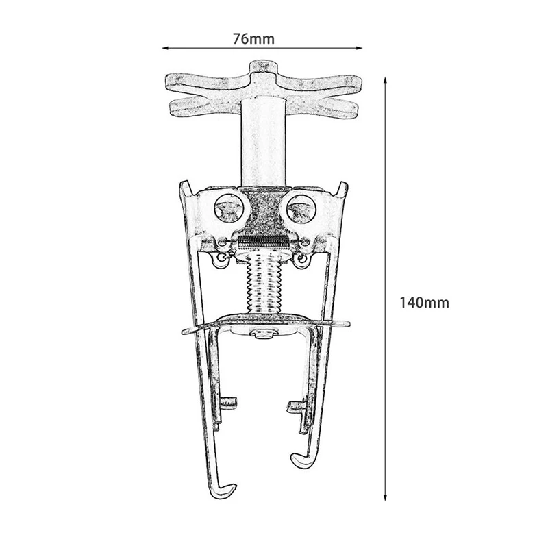 Универсальный автомобильный двигатель накладной клапан пружинный компрессор установщик для удаления челюсти стволовых уплотнений инструмент PAK55
