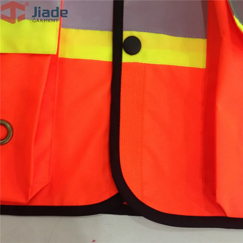 Jiade высокое качество высокая видимость светоотражающий жилет рабочая одежда уличная Светоотражающая защитная одежда