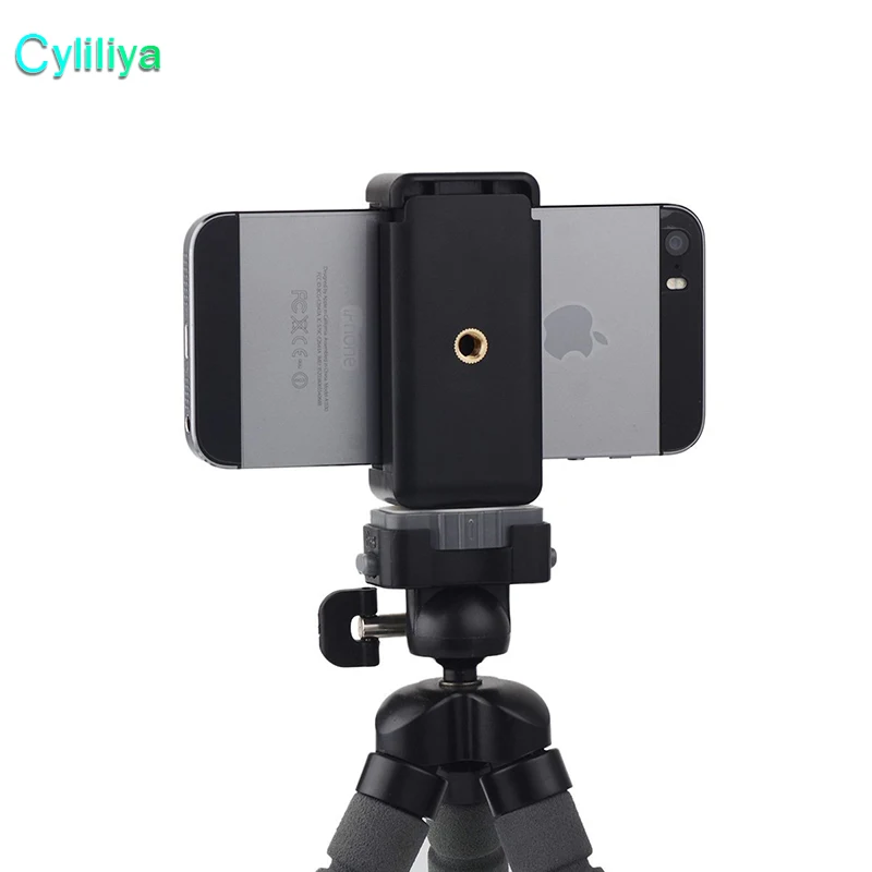 Universal Mini Camera Stand Clip Tripod Adapter E Style Bracket Holder Mount For iphone X 8 plus Samsung S8 Smartphone | Мобильные