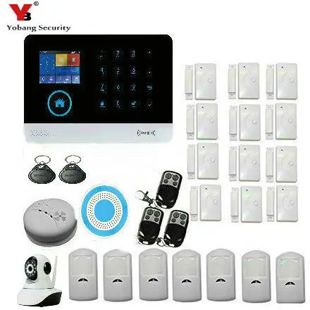 YoBang Security WIFI 3G WCDMA CDMA Home Office font b Alarm b font Security System With