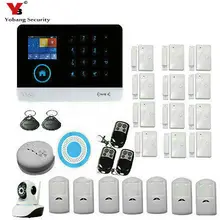 YoBang Security WIFI 3G WCDMA/CDMA Home Office Alarm Security System With Wireless Flash Alarm WIFI IP Camera IOS Android APP.