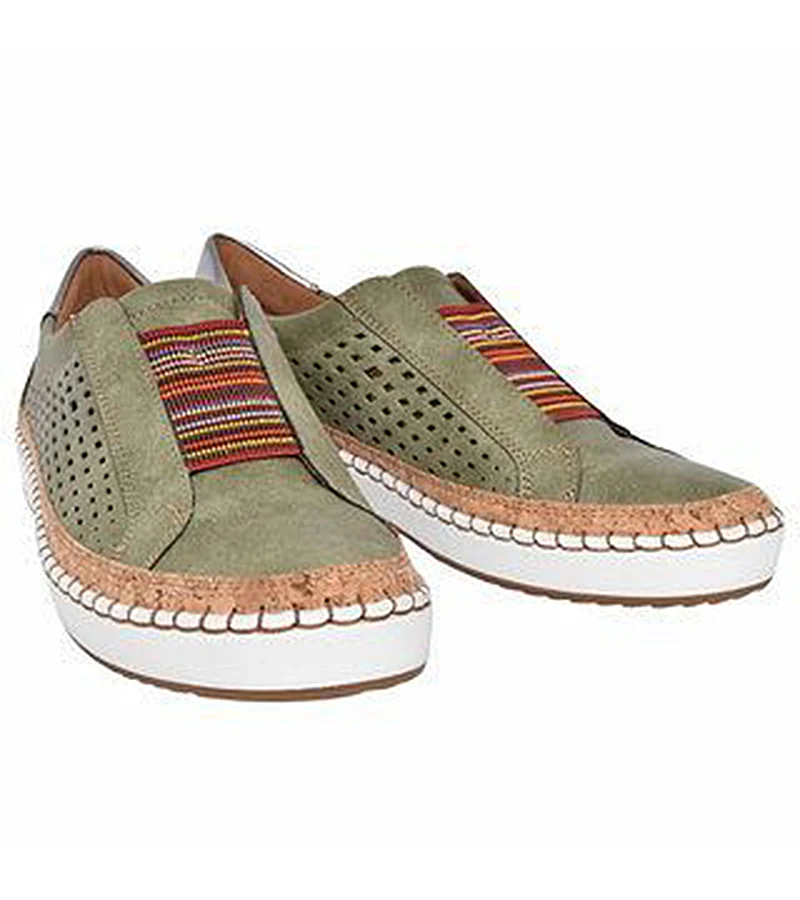 New women flats Breathable Slip On casual shoes women loafers fashion leather platform white sneakers female Plush Size VT245 (10)