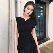 Нет проблем с сохранением модного дизайна! Слово за слово неправильная шнуровка T8137 Талия пиджак с драпировкой