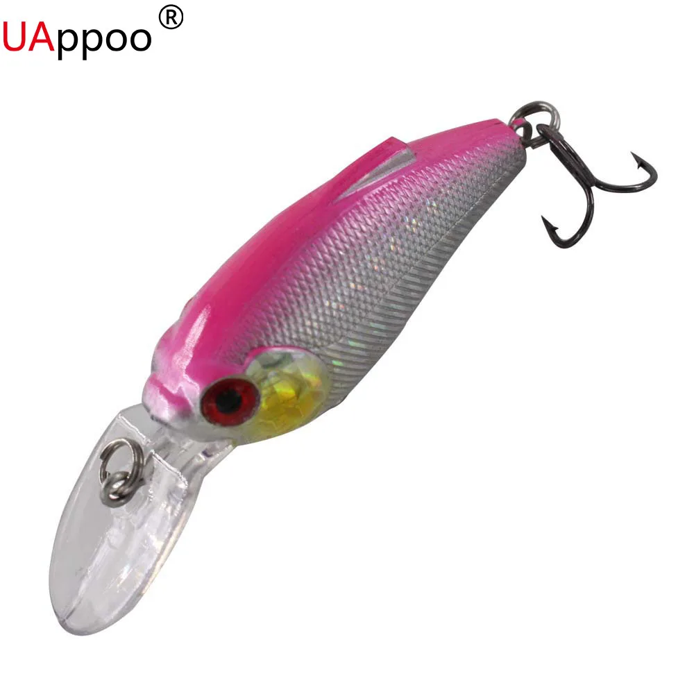  Fishing Tackle  Fishing Lures  Fishhooks  Hard Bait Swimbait Crankbait High Quality 5 Colors 8 g 7.5 cm  2 hooks 3D Eyes (3)