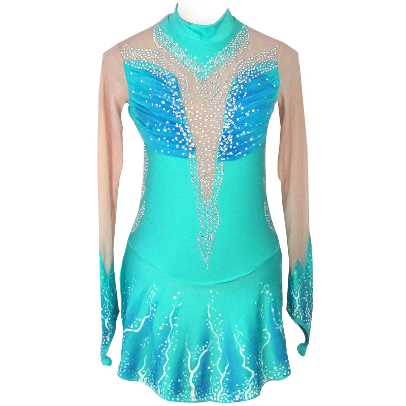 

Figure Skating Dresses Customization Girls and Women Spandex Material Color Can Be Chosen By Itself Ice Skating Dresses