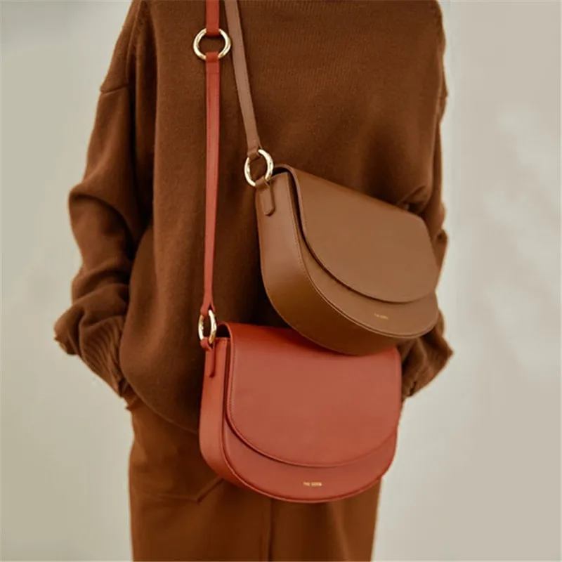 

New Fashion Solid Saddle Casual Shoulder Messenger Bags High Quality Women Purse and Handbags