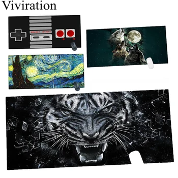 

Non-skid Rubber Mouse Pad XL Big 900 x 400 mm Desktop Keyboard Pads Locking Edge Mousepad For csgo LOL overwatch OW Game Player