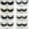 Mikiwi 25mm Mink False Eyelashes 25/50/75/100 pc Wholesale 3D Mink Lashes big white tray  Label Makeup Dramatic Long Mink Lashes 2