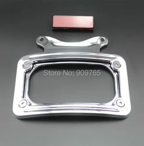 

Chrome License Plate Frame Bracket For Harley Road Glide Custom FLTRX Road King Street Glide FLHX 2010 - 2014
