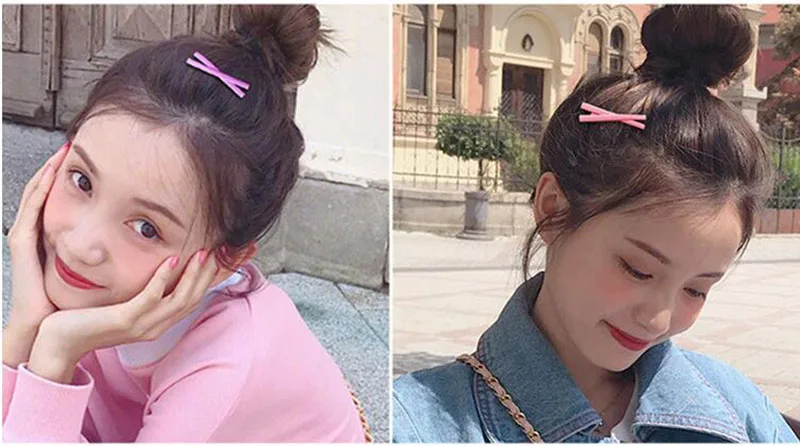 2 pieces Cute hot Girls' Hair Clips Children Snap Hair Clip Hair Accessories Safe Hairpins For Kids Girl A218