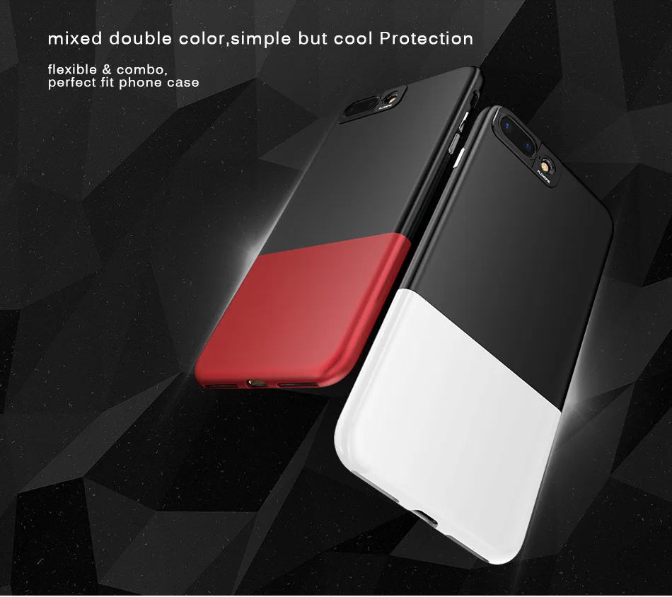 FLOVEME Fashion Contrast Hybrid Phone Cases For iPhone 6 7 6S Plus Higher Camera Protection Hard Hit Color Cover For iPhone 6 7 (7)
