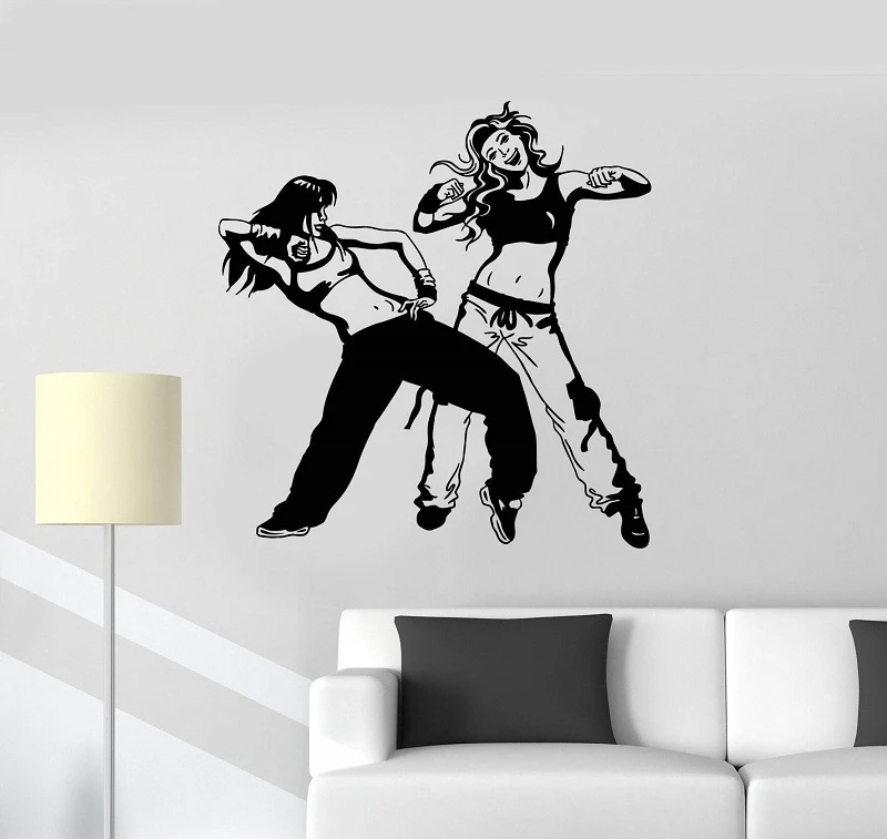 Applique Murale En Vinyle Sexy Couple Danse Hip Hop Pour Chambre D Adolescent Decoration De Chambre D Adolescent Tw19 Aliexpress