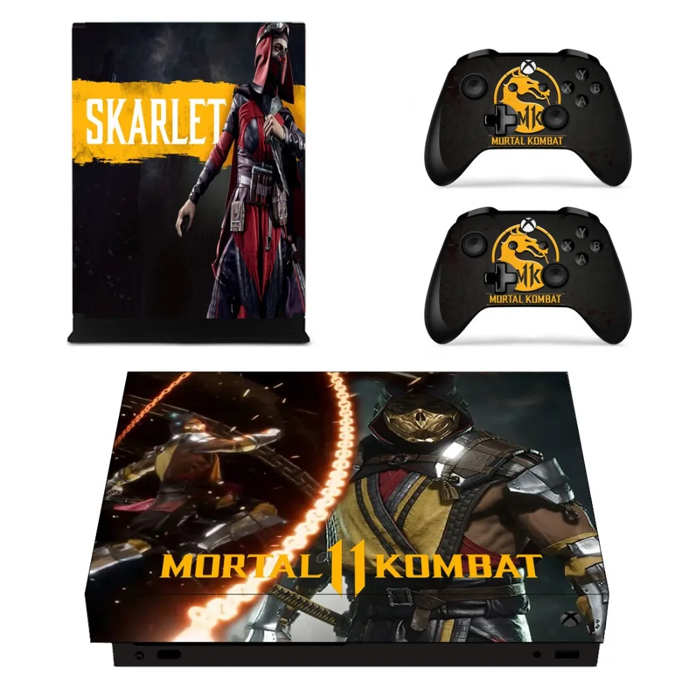 Mortal Kombat 11 стикеры s кожи для Microsoft Xbox One X консоль и контроллер геймпад игры крышка