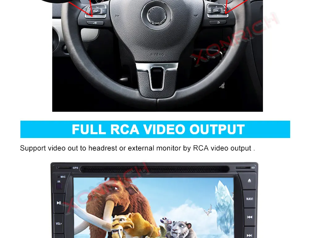 Perfect Autoradio 2 Din Android 9.0 Car Radio Stereo Car DVD Player For Nissan GPS Navi Wifi Bluetooth Audio Head unit 173mm * 98mm 11