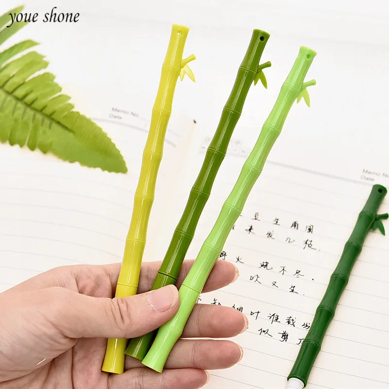 

3Pcs Korean Gel Pen Plastic Simulation Bamboo Pens Fresh Lovely Stationery Style Office School Students Supplies Gifts