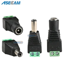 20PCS 12V 2.1*5.5mm DC Power Male Plug Jack Adapter Connector Plug Female Plug for CCTV Security Camera Accessories LED Light