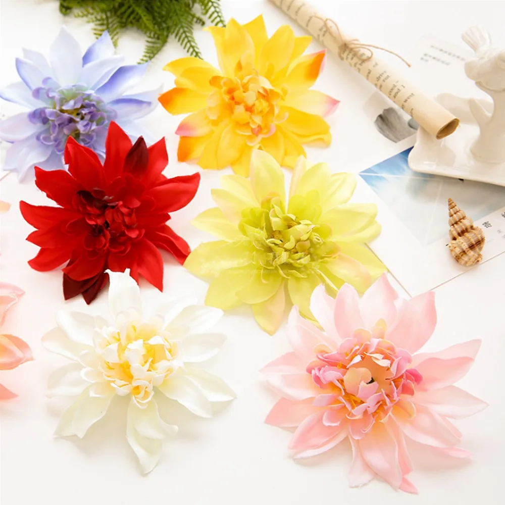 

10pcs silk gerbera Christmas wreath for home wedding decor accessories fake plastic daisy diy gifts cheap Artificial flowers