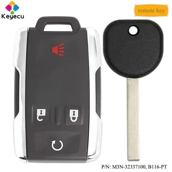 

KEYECU 4 Buttons Remote Control Car Key & Transponder Key - FOB for Chevrolet Silverado Colorado 2014-2019, M3N-32337100 B116-PT