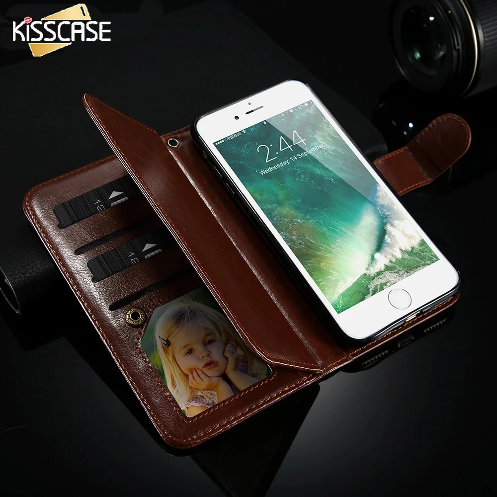 bilder für Kisscase für iphone 6 6s 7 plus case flip pu leder brieftasche abdeckung für iphone 6 6s 7 plus photo frame kartensteckplätze pferd schalen bilder für Kisscase für iphone 6 6s 7 plus case flip pu leder brieftasche abdeckung für iphone 6 6s 7 plus photo frame kartensteckplätze pferd schalen