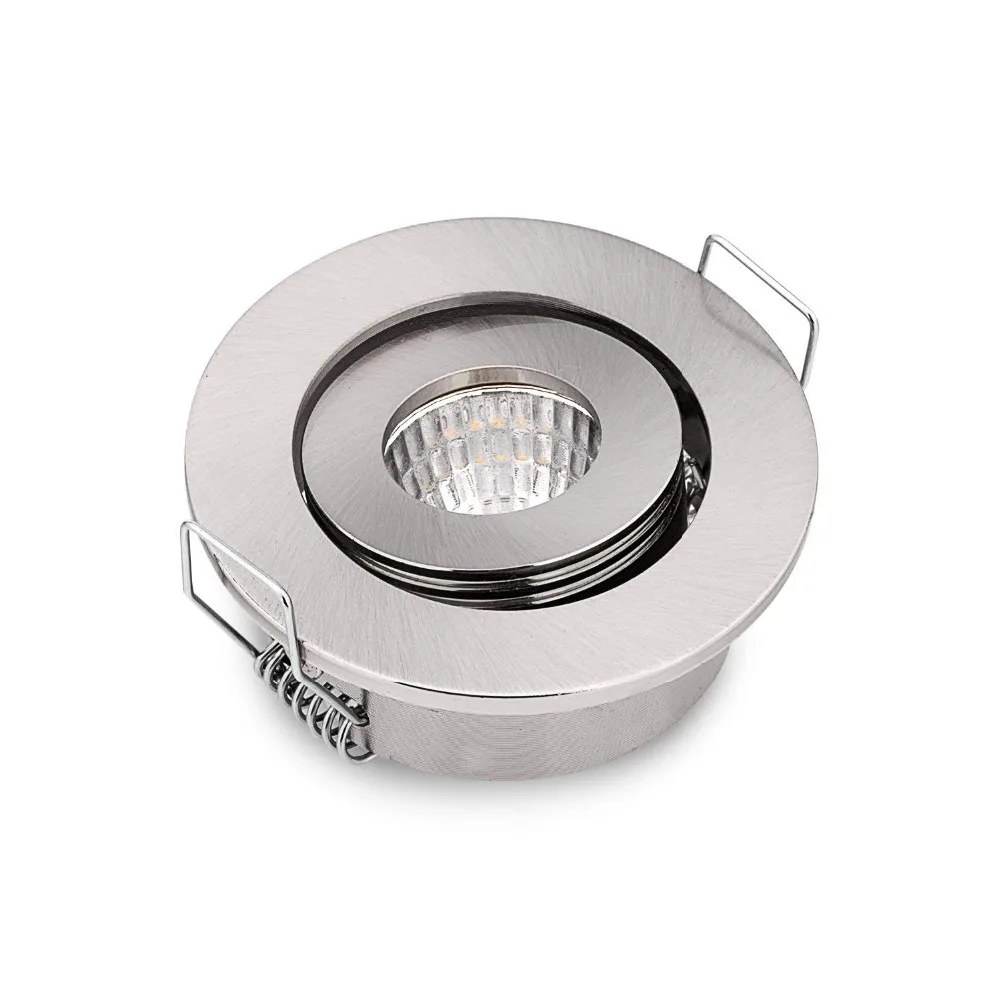 

10pcs/lot 3W Small Led Downlights Recessed Mini Adjustable Cob Cabinet Spot Lights Hole Size 40-45mm