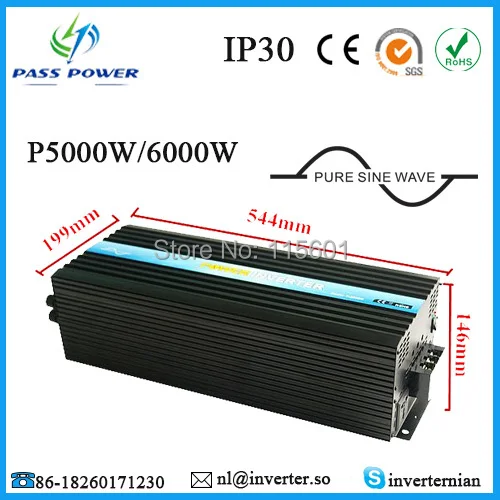 

One Year Warranty, 5000w Soft Start Customizable Solar Inverter for Motor Home
