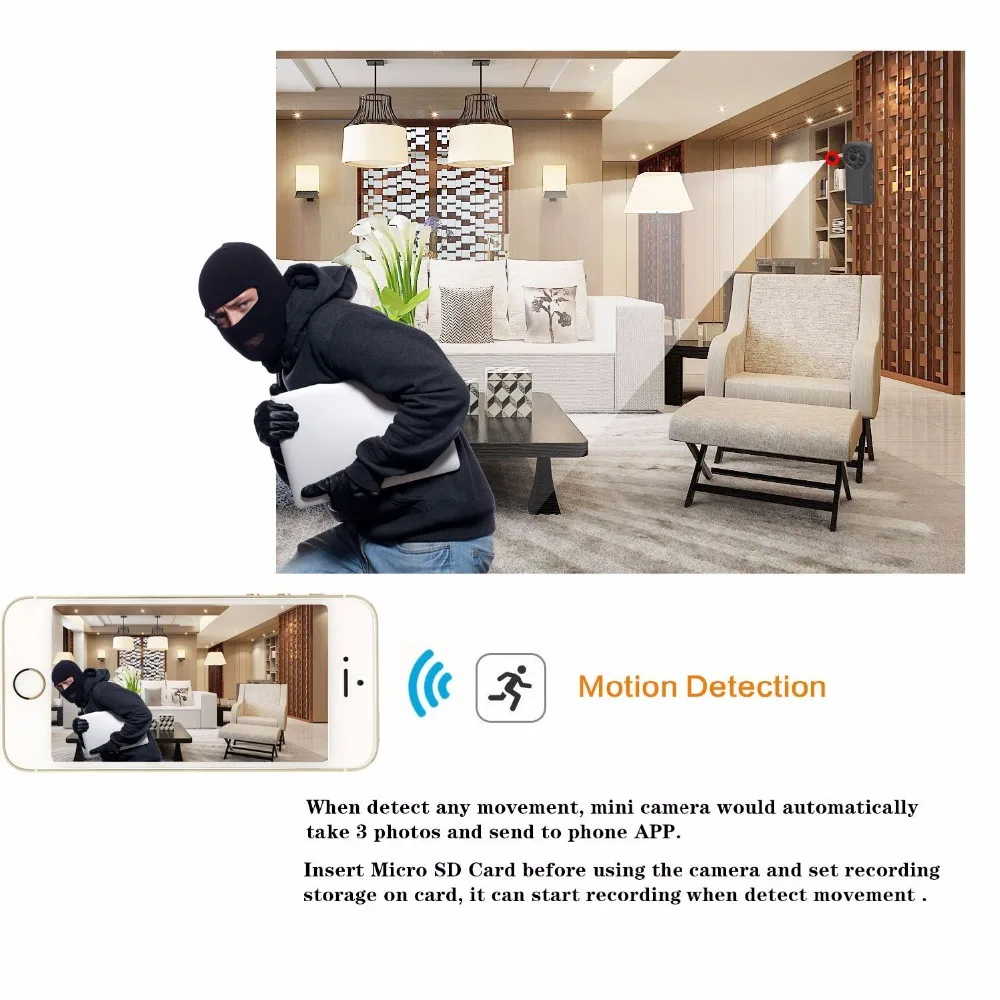 Mini Camera Wifi 1080p IP Outdoor Night Vision Android wi fi Wireless Small Car Camcorder Motion Detection HD Sport Portable CAM
