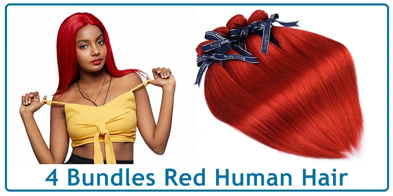 pacotes vermelho 99j borgonha indiano cabelo humano
