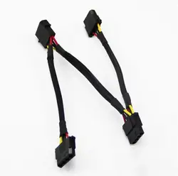 ПК настольный IDE 4Pin 4 P Molex 1 Женский до 3 Мужской кабель питания 18AWG провод для жесткого диска оптическое устройство