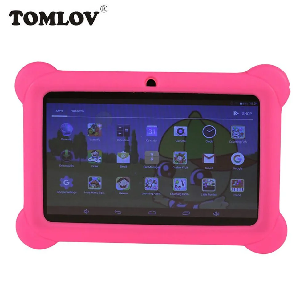 TOMLOV Kids Learning Machine Q88 7inch Children Tablet PC 1G+8GB A33 Quad Core Android 4.4 Tablet PC EU Plug TOMLOV Kids Learning Machine Q88 7inch Children Tablet PC 1G+8GB A33 Quad Core Android 4.4 Tablet PC EU Plug