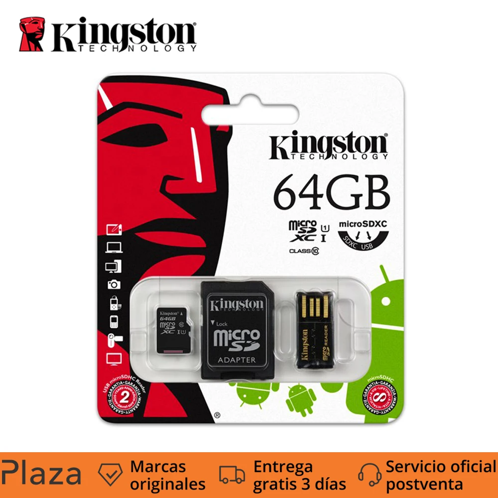 Технология sd-карты kingston 16G/32G/64G Многофункциональный комплект MicroSDHC Class 10 Flash МБ/с. S