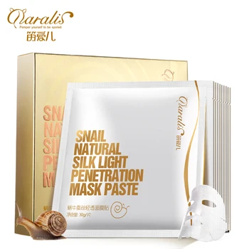 

10PCS Snail Serum Facial Mask Deep Moisturizing Sheet Masks For Face Skin Care Acne Treatment Whitening Anti Winkles Tender Baby