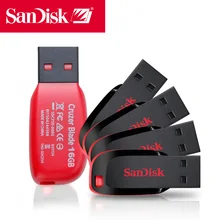 Новинка sandisk USB Flash 8 ГБ 16 ГБ 32 ГБ 64 Гб 128 ГБ CZ50 Cruzer Blade mini Cle USB 2,0 флеш-накопитель диск на ключ Флешка 32 Гб
