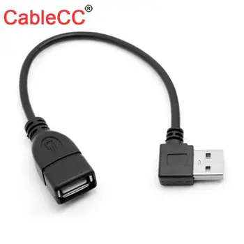 

CYDZ 10pcs/lot 480M USB 2.0 Left Angled 90 Degree A Type Male to Female Extension Cable 40cm