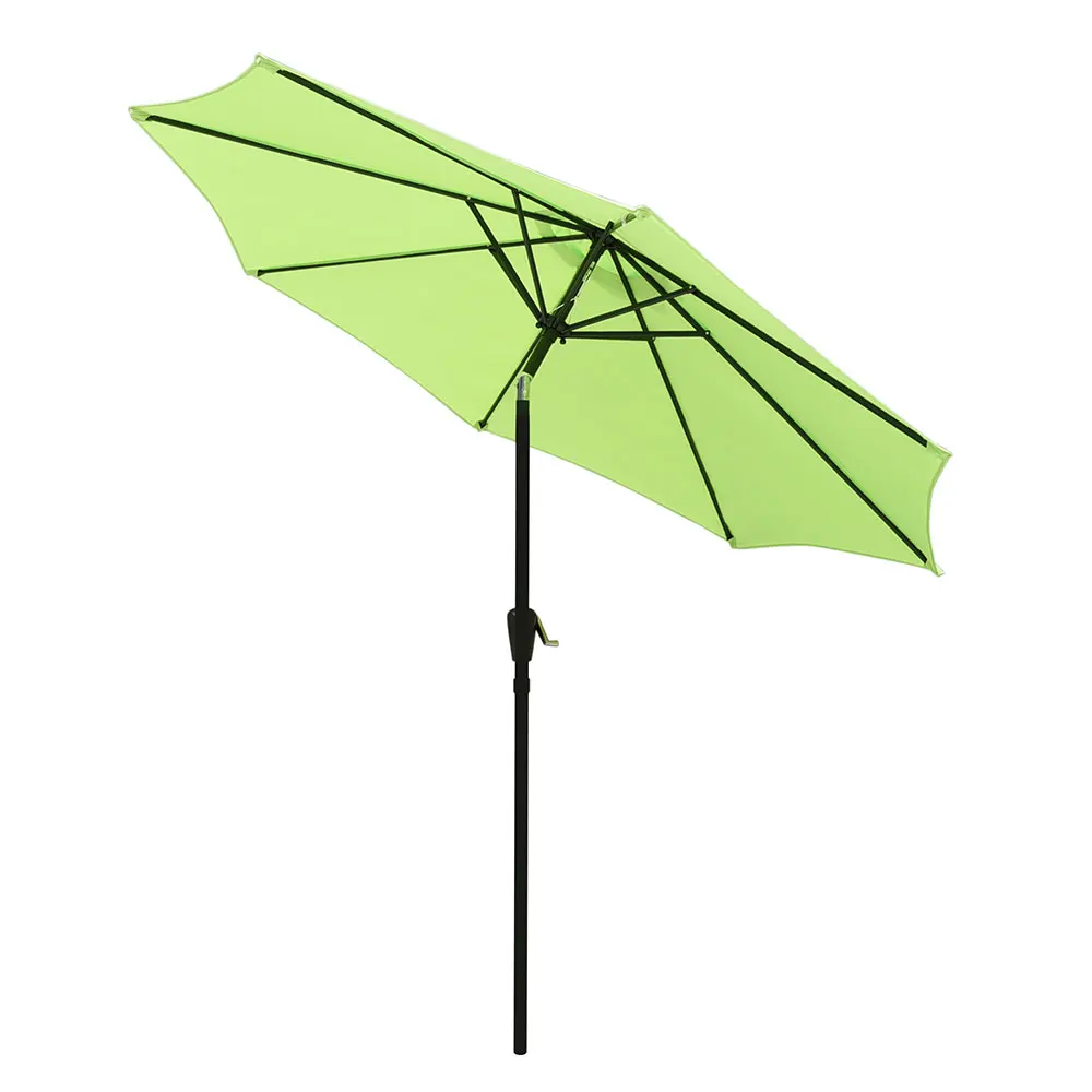 Yescom 9 Ft Metal Patio Umbrella Tilt Cranked 8 Ribs Outdoor Table Umbrella Aliexpress