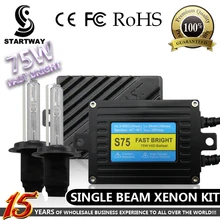 75 Вт H7 Ксенона HID Fast Яркий Быстрый Старт 4300 К 5000 К 6000 К 8000 К 10000 К Фар Автомобиля для Ford Focus Hyundai соната
